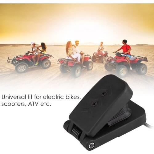 Vehicle Accelerator Throttle Speed Control Brake Foot Pedal fit for E-bike/scooters/ATV Made of high quality ABS material