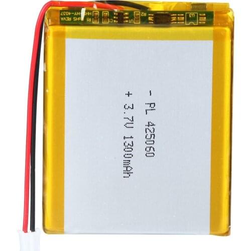 Mejuew 3.7V 1300mAh 425060 Rechargeable Lipo Battery with JST Connector