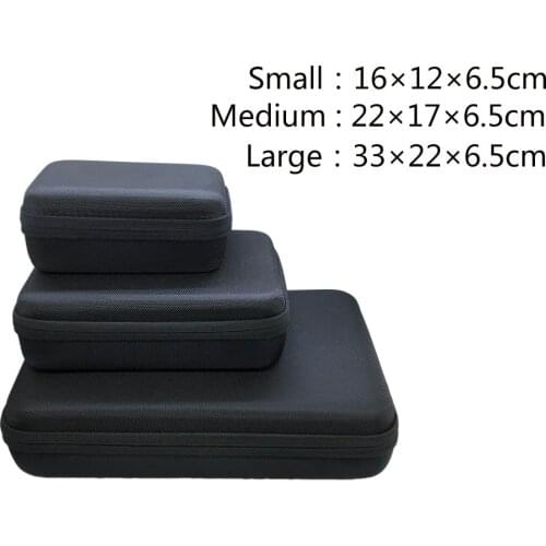 Gopro hero 8 7 6 4 3+ Session Accessories Portable Storage Bag Box Carry Travel Collection Case Small Medium Large Size