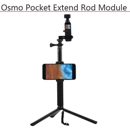 Portable Module Outdoor Selfie Stick Extension Rod Extend Pole for DJI Osmo Pocket/Pocket 2 Handheld Gimbal Accessories Kits