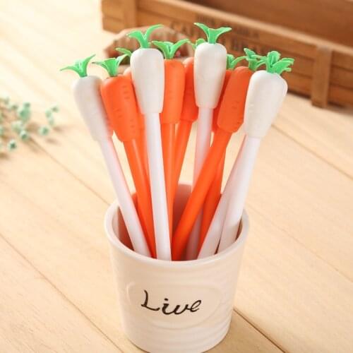 1 PCS Gel Pens is Removed by Fric Tion Temperature Control Erasable Pen Unisex 0.5 Carrot Gel Pen Children Stationery