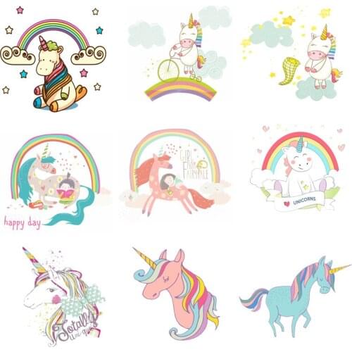Iron-on Transfers for Clothing Patches for Clothes Stickers Diy Cute Animal Patch Flex Fusible Transfer Vinyl Adhesive Stripe I