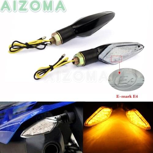 Universal Amber Turn Signal Indicator For Suzuki GSX Yamaha yzf600 YZF-R1/R3/R6 10mm Street Motorcycle LED Lights Blinker Lamp