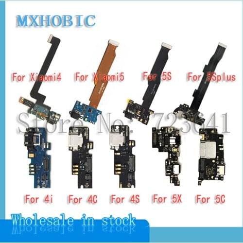 100pcs USB Dock Connector Port Charging Flex Cable For Xiaomi Mi 5 5c 5x 5s Plus 4 4S 4i 4C 6 8 Lite PCB Charger Board