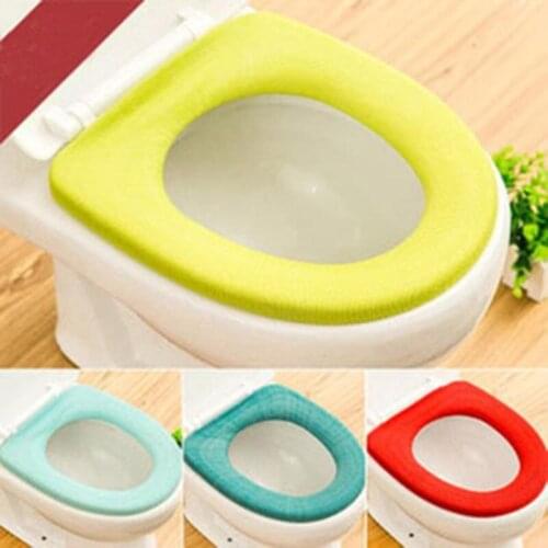Bathroom Toilet Seat Closestool Washable Soft Warmer Mat Cover Pad Cushion Household Closestool Mat Toilet Seat Case Lid Cover