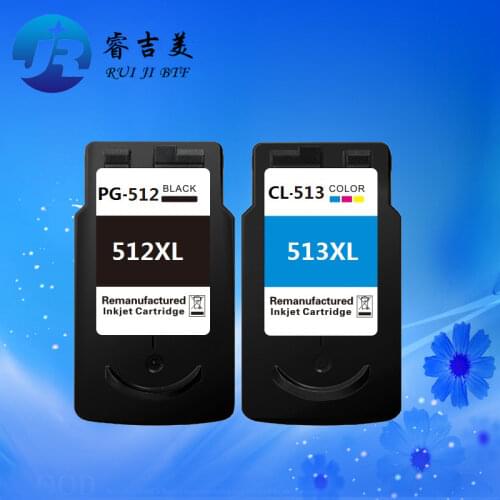 High quality PG-512 CL-513 ink cartridge for Canon MP240 250 270 280 282 480 490 495 492 MX320 330 340 350 360 410 420 IP2700