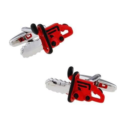 6pairs/lot Creativ Electric Saw Cufflinks Plated Tool Sawing machine Cuff Links Mens Jewelry Accessory Fashion Gift