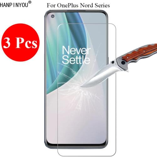 3 Pcs/Lot New 9H 2.5D Tempered Glass Screen Protector For OnePlus Nord N100 / N10 5G Protective Film Guard + Clean Tools