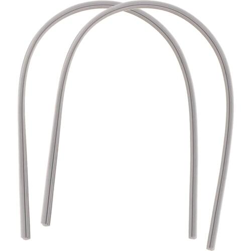 2 Pieces Car Window Windshield Quality Silicone Wiper Blade Strips 26'' Gray