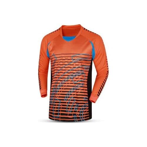 2017 Soccer Goalkeeper Uniforms Suit Sponge Comprehensive Protector Jersey Goal keeper Doorkeepers Shirt Trousers Training Sets