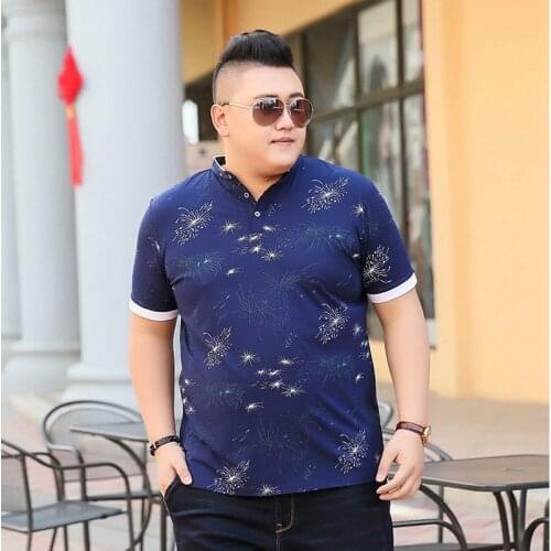 2021 Hot Mens Plus Size Printing Short Sleeve Loose 7Xl 6Xl 5Xl Extra Large Collar Shirt Add Fertilizer To Increase