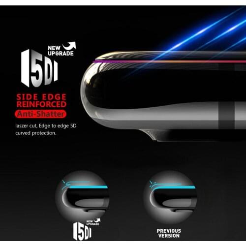 5D Full Cover Tempered Glass Screen Protector for iPhone X Xs Max Xr 8 7 6 Plus 50pcs With retail packaging