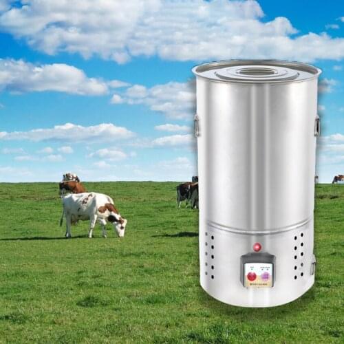 65L 370W Electric Milk Cream Separator Aluminum Alloy Milk Centrifuge Skimming Butter Separator Machine 30/60 Minutes Timing