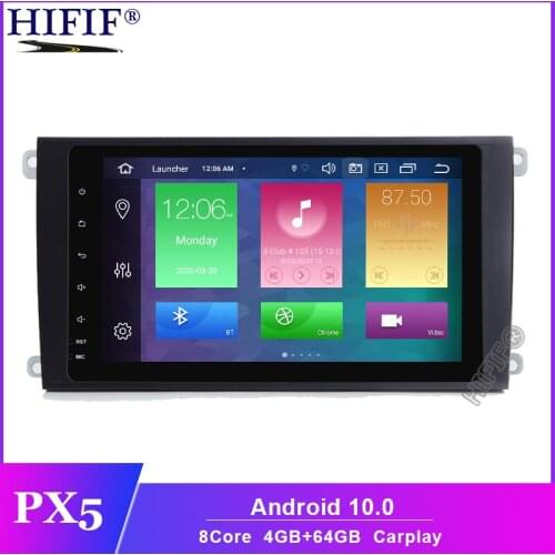8" IPS 2GB RAM Android 10 Car DVD For Porsche Cayenne 2003-2010 Car GPS Navigation Radio Stereo Head Unit Autoradio Quad Core