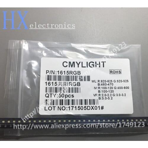 Free shipping 1000PCS 1.6*1.5mm 0805 RGB LED Common Anode RED BLUE GREEN LAMP Light beads WHOLESALE