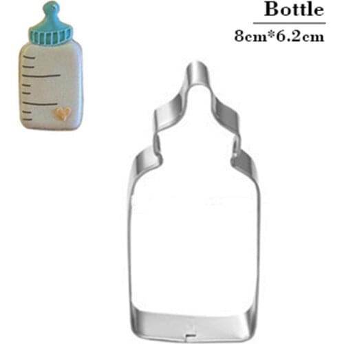 Milk Bottle Cookie Tools Cake Stencil Kitchen Cupcake Decoration Template Mold Cookie Coffee Stencil Mold Baking Fondant Stamp