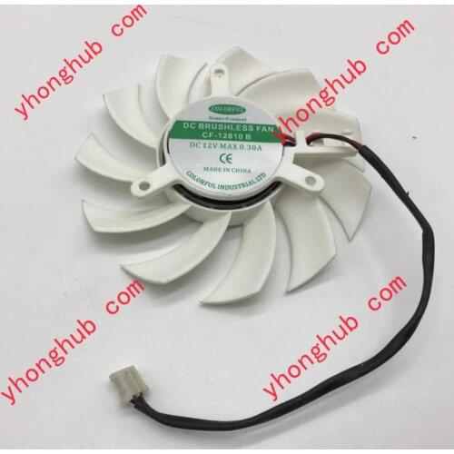 COLORFUL CF-12810 B DC 12V 0.30W 2-Wire Server Cooling Fan
