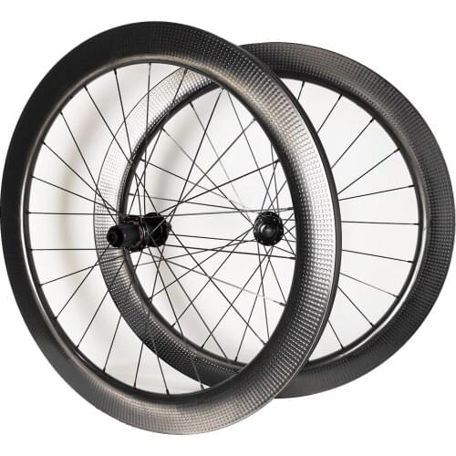 Dimple 700C Disc Brake Center Lock Road Carbon Wheels 58mm depth 26mm Width Wheels CT11 Hub Carbon Wheelset Free Shipping