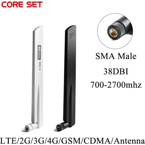 Hot 4G LTE 38DBI SMA Male Connector Antenna for GSM/CDMA 3G 4G router modem 700-2700mhz