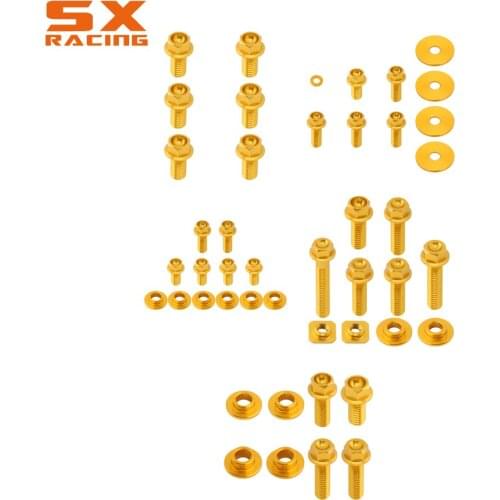 Motorcycle Front Rear Fender Seat Side Panels Radiator Shrouds Fork Guards Screw For SUZUKI RM125 RM250 RM 125 250 2001-2008