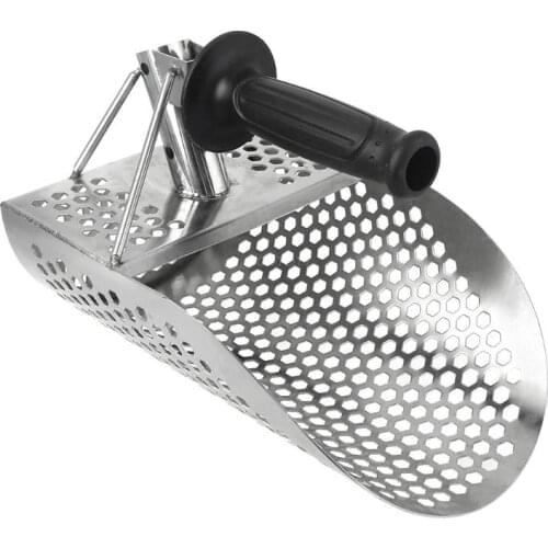 OOTDTY Sand Scoop Stainless Steel Digging Spade Sand Scoop Shovel Metal Detector Beach