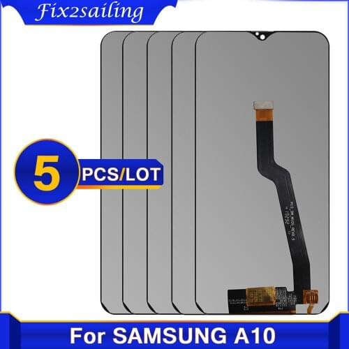 5 Pieces/lot AMOLED LCD For Samsung galaxy A10 LCD Digitizer A105/DS A105F A105FD A105M lcd Display Touch Screen Digitizer