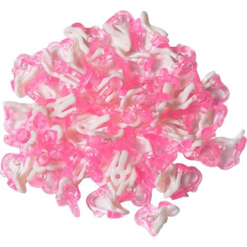 50pcs Ear Clips Base No Piercing Earring Base For DIY Children Kids Earring