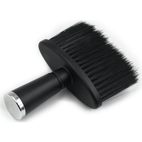 Professional Soft Black Neck Face Dust Brushes Barber Hair Clean Hairbrush Beard Brush Salon Cutting Hairdressing Styling Tool