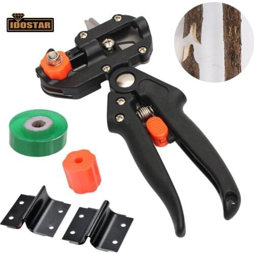 Garden Tools Grafting Pruner Chopper Vaccination Cutting Tree Plant Shears Scissor and 2/2.5/3cm Graft Film Tape Dropshipping