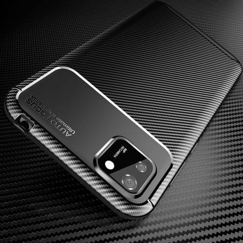 Y5P Shockproof Carbon Case for Huawei Y5P Case Silicone TPU Cover for Huawei Y 5P Phone Case Soft Back Cover