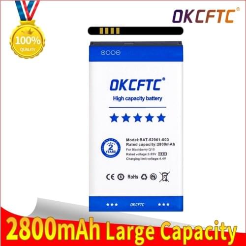 High quality 2800mAh ACC-53785-201 / BAT-52961-003 / NX1 Battery For Blackberry Q10 / Q10 LTE / Q10 LTE SQN100-1 Phone battery