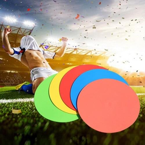 Football Training Aids Signs Discs Round Mouth Training Obstacle Flat Landmark Pad Bright Color Flat Sign Disc Logo Dish
