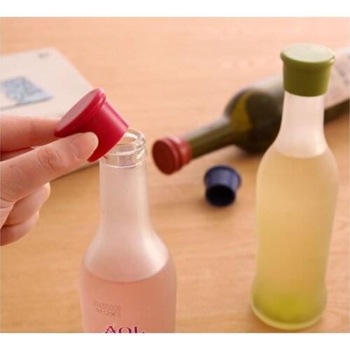 1pc/4pcs Silicone Wine Bottle Stoppers Approved Food Grade Silicone Durable Flexible Wine Bottle Stopper