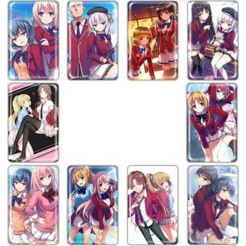 10pcs Classroom of the Elite Card Sticker Smooth Surface DIY Decoration Bus ID Anime Stickers