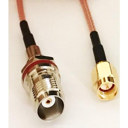 10 Pieces TNC Female O-ring Bulkhead to SMA Male Plug RF Coax Pigtail Cable RG316 20cm 50ohm