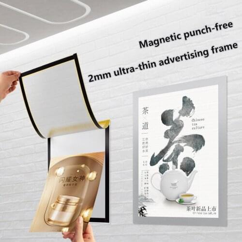 A3 A4 Soft Magnetic Display Sticker Holder Business License General Protective Cover Sign Frame