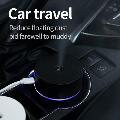 Dropshipping Portable Mini Humidifier Car Air Purifier Oil Aroma Diffuser Cool Mist USB Humidifier Car Diffuser Car Air Purifier
