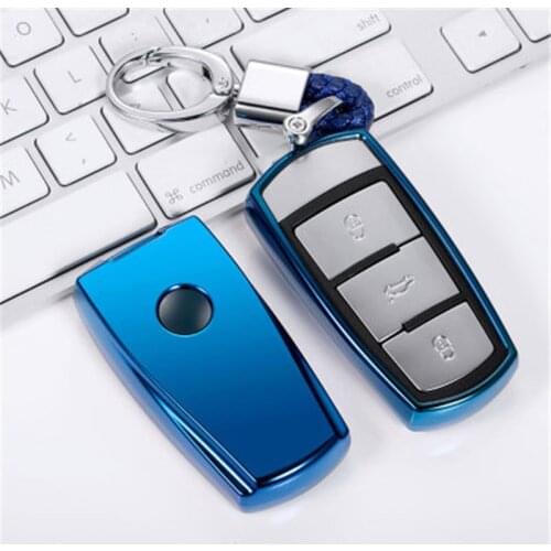 TPU Car Key Cover Case For Volkswagen VW CC Passat B6 B7 Passat 3C CC Maogotan R36B5B7L Auto Key Cover Car Styling Accessories