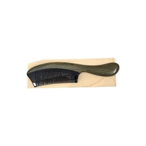 Cedar wood Handle Big Bone Comb Brush Naturel