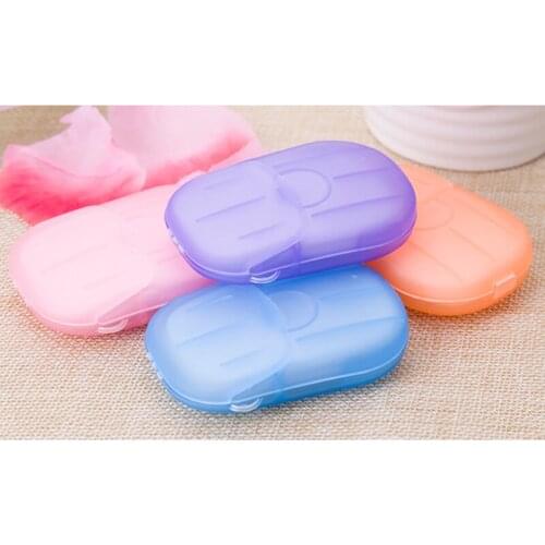 80/40/20 Pcs Disposable Soap Paper Clean Scented Slice Foaming Box Protable Mini Paper Soap For Outdoor Travel Use Cleaning Sope