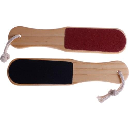 Hot Double Side Wood Pedicure Two Side Foot File Callus Remover Hard Skin Remover Feet Care Pedicure Tools