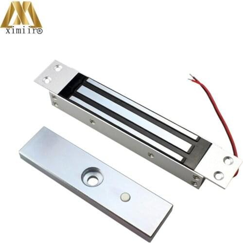 For Access Controller EM Lock 180M Without Door Position Detection Output DC12V 180KG Stainless Steel Electromagnetic Lock