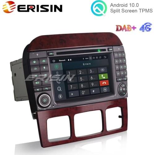 Erisin ES5182S 7" Android 10.0 Car Stereo for Mercedes Benz S/CL Class W220 W215 S500 CL55 GPS DAB+ CD CarPlay+ DAB