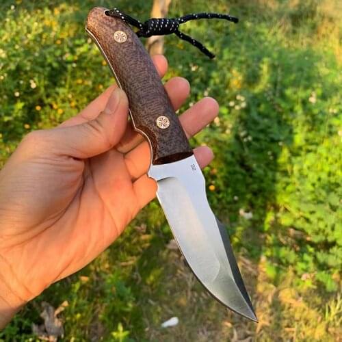 GT0155 Fixed Blade Knife High Quality D2 Rescue Knife Wild Tactical Knives Good for Hunting Camping Survival Outdoor EDC Tools