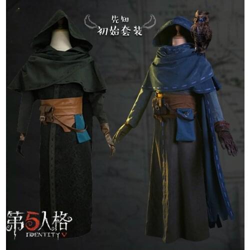 Game Identity V Diviner Prophet Cosplay Costumes Seer Eli Clark Cosplay Costume Survivor Original Skin Party Men owl Props