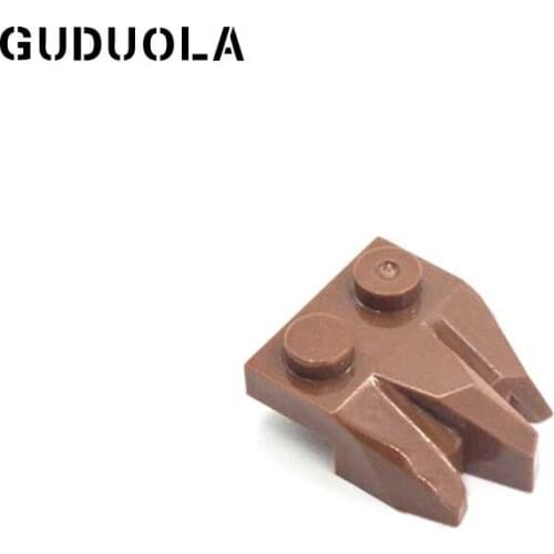 Guduola Special Brick Plate 1x2 with Carved Rock (27261) MOC Building Block DIY Educational Toys 20pcs/LOT