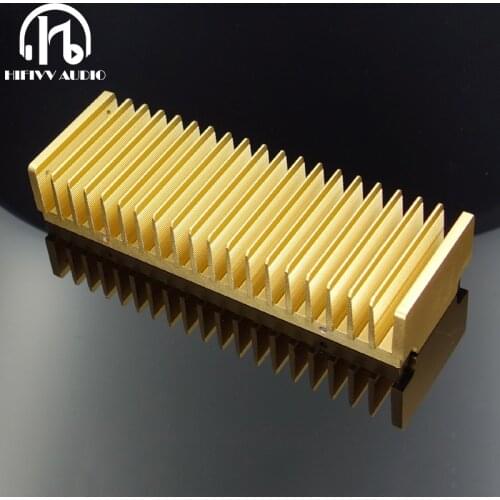 DIY Cooler Aluminum Heatsink Grille Shape Radiator Heat Sink Chip 200*40*68mm for lm1875 lm3886 lm3875IC Power Transistor