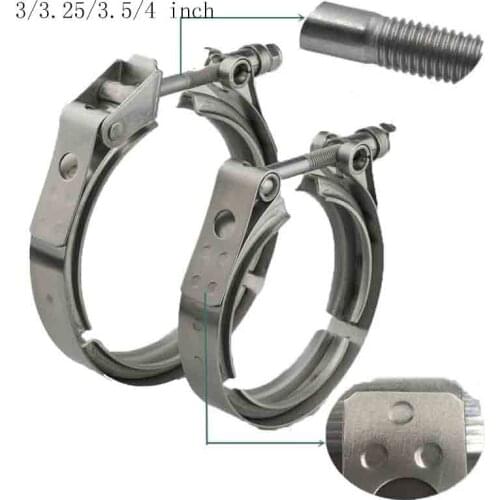 Stainless Steel 3/3.25/3.5/4 inch Quick Release V band Clamp Auto V-band Exhaust Vband Clamps High Quality