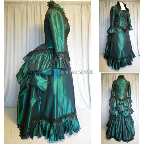 Custom madeR-443 Vintage Costumes 1860s Civil War Ball evening Dress/Gothic Lolita Dress Victorian dresses/Renaissance dress