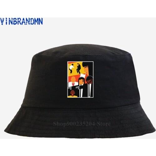 Amazing Abstract Hip-hop Pulp Fiction Bucket hat Pulp Dance cool sun hat Quentin Tarantino Mia Wallace Jules Vincent Fishing hat